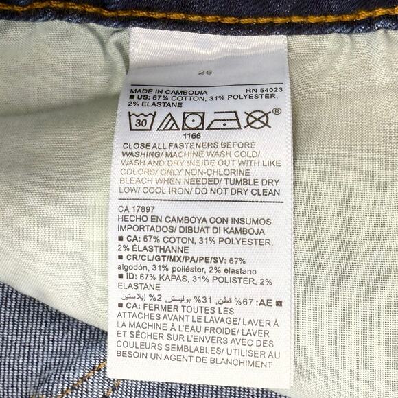 Old Navy Plus Women's Power Slim Mid Rise Straight Jean Size 26 3X Med Blue - Picture 10 of 15